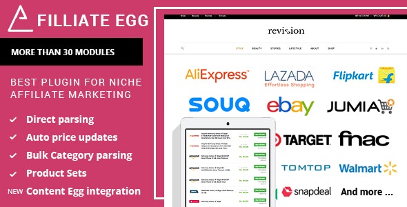Affiliate Egg Plugin 10.3.7 Nulled Niche Affiliate Marketing WordPress