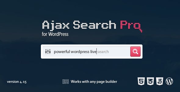 Ajax Search Pro 4.24.0 Live WordPress search and filter plugin