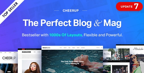 CheerUp WordPress Theme 7.7.0 Nulled Food, Blog & Magazine