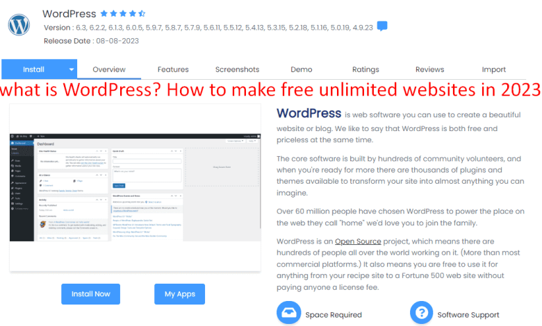 what is WordPress? How to make free unlimited websites in 2023